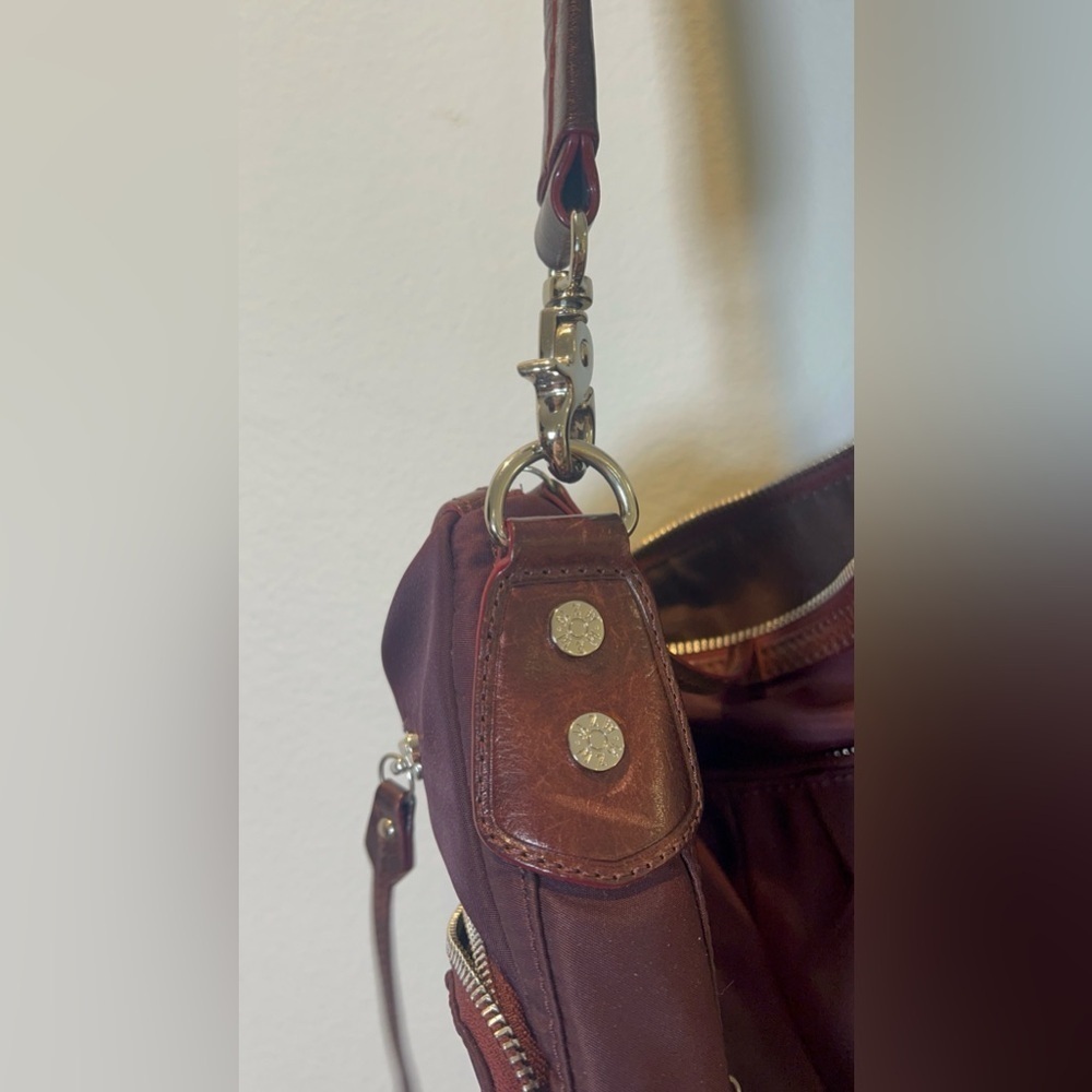 MZ Wallace Paige shoulder bag burgundy/wine color - Picture 7 of 10